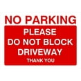 thumbnail image 1 of No Parking Please Do Not Block Driveway Sign Parking Signs & Permits Metal Sign Tin Sign 8x12 Inch - Caution Safety Warning Security Signs Indoor & Outdoor Signs for Home, Office, Work, 1 of 5