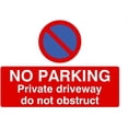 thumbnail image 1 of No Parking Private Driveway At Any Time Landscape Parking Signs & Permits Metal Sign Tin Sign 8x12 Inch - Caution Safety Warning Security Signs Indoor & Outdoor Signs for Home, Office, Work, 1 of 5