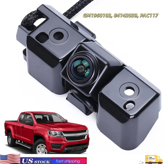 Parking Reverse Camera Color Night Vision Rear View Backup Camera Fit for Chevrolet Colorado, for GMC Canyon 2015-2022 Replacement GM1960103, 84143039, PAC117