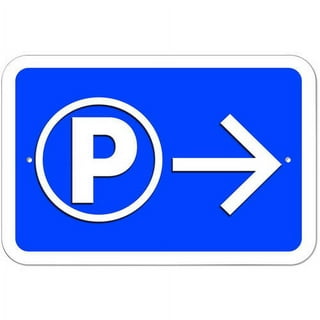 Vehicle Parking Only - Left  Parking lot sign, Sticker sign, Retro  reflective