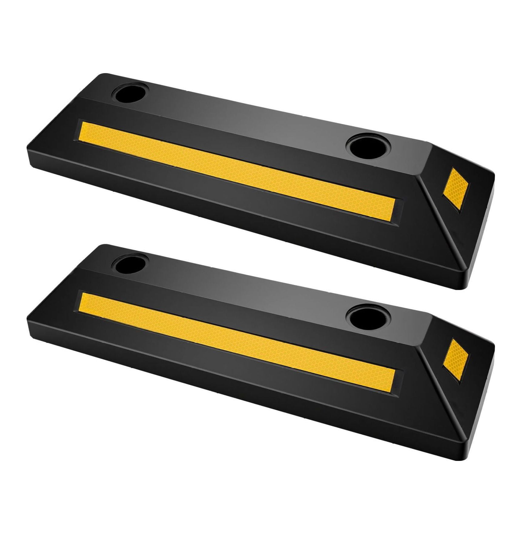 Parking Stopper 2-Pack, 21.6 Inch Heavy Duty Rubber Curb for Garage ...