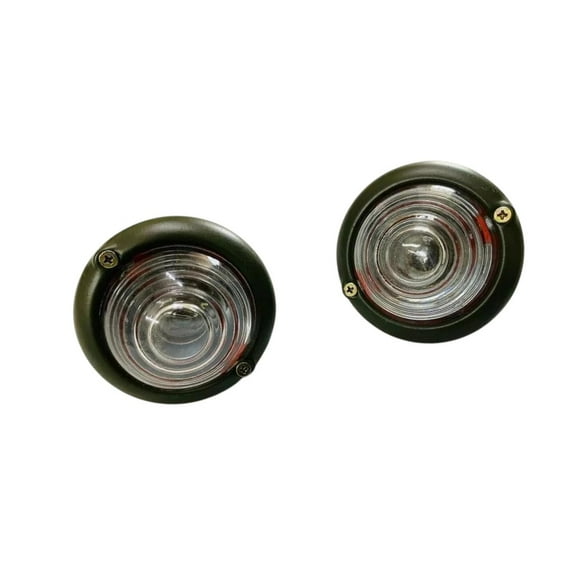 Parking Turn Signal Indicator Clear Glass Light For Willys Jeeps Green Color