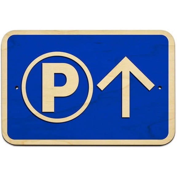 Parking Up Straight Forward Arrow Sign