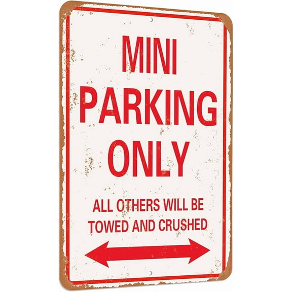 Parking only Look Funny Mental tin Sign-8 X 12 inches-Aluminum