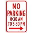 thumbnail image 1 of No Parking (time limit) Sign Parking Signs Metal Sign Tin Sign 8x12 Inch - Caution Safety Warning Security Signs Indoor & Outdoor Signs for Home, Office, Work, 1 of 5