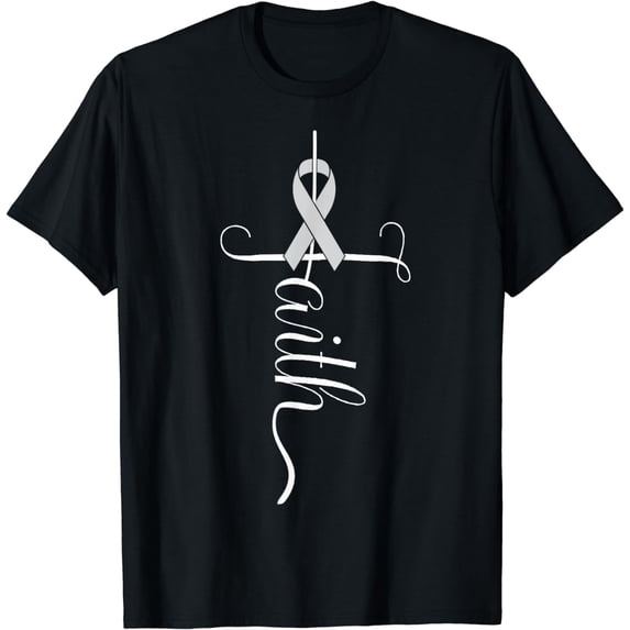Parkinson Awareness Gray Ribbon T-Shirt