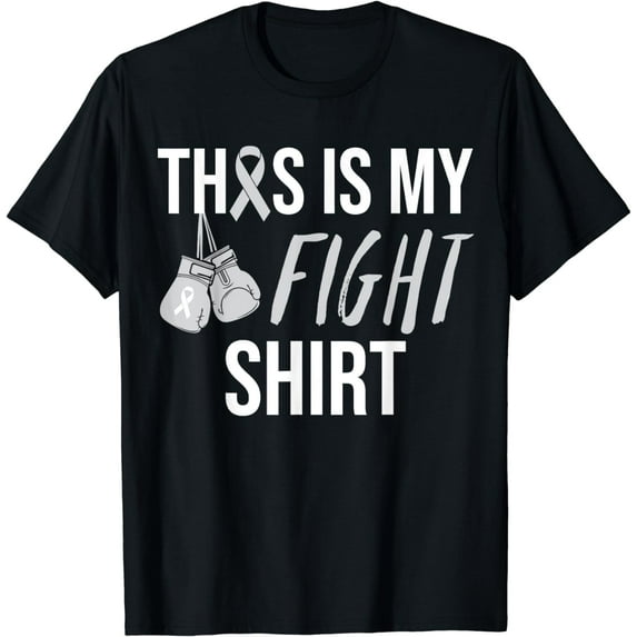 Parkinson Awareness Gray Ribbon T-Shirt
