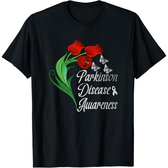 Parkinson Disease Awareness Tulip April Month T-Shirt
