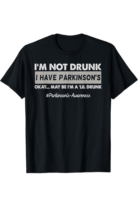 Parkinson's Disease Awareness Printed T-Shirt Funny Slogan Unisex Top, Gift Idea