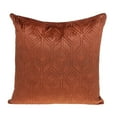 thumbnail image 1 of Parkland Collection Aleta Transitional Quilted Burnt Orange Throw Pillow, 1 of 3