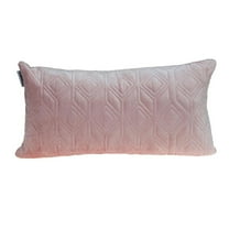 Parkland Collection Aleta Transitional Quilted Pink Throw Pillow