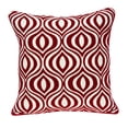 thumbnail image 1 of Parkland Collection Altia Red and White Decorative Throw Pillow, 20 x 20 Cotton Square Pillow, 1 of 7