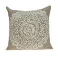 thumbnail image 1 of Parkland Collection Arlene Traditional Tan Pillow Cover, 1 of 7