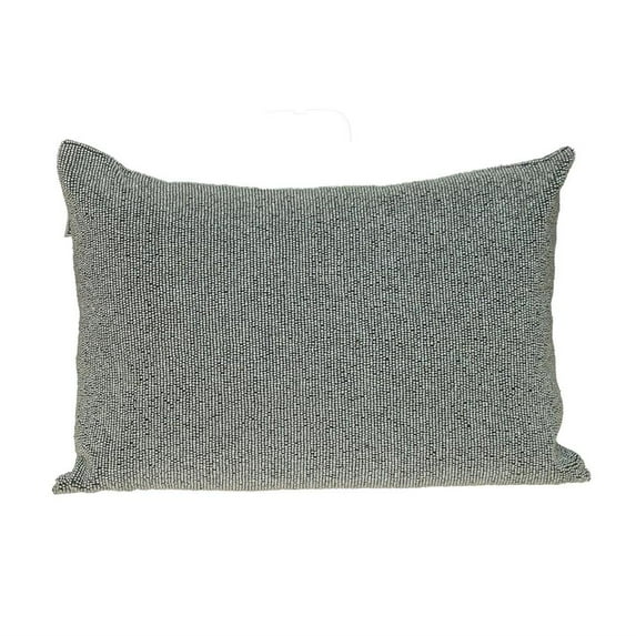 Parkland Collection Aster Transitional Silver Beaded Throw Pillow