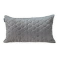 thumbnail image 1 of Parkland Collection Bazyli Transitional Quilted Taupe Throw Pillow, 1 of 7