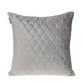 thumbnail image 1 of Parkland Collection Bazyli Transitional Quilted Taupe Throw Pillow, 1 of 7
