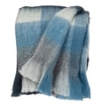 thumbnail image 1 of Nassau Collection Handloom Rectangular Throw Blanket - 52” x 67” - White and Gray, 1 of 4