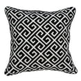 thumbnail image 1 of Parkland Collection Cameo 20x20" Greek Key Cotton Throw Pillow in Black/White, 1 of 6