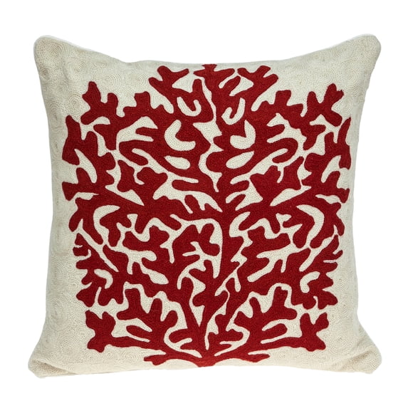 Parkland Collection Canna Accent Beige Pillow Cover