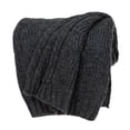 thumbnail image 1 of Parkland Collection Carol Self Patterned Gray 52" x 52" WOVEN HANDLOOM Throw, 1 of 5