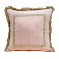 thumbnail image 1 of Parkland Collection Catia 20x20" Square Fabric Throw Pillow in Pink/Beige, 1 of 1