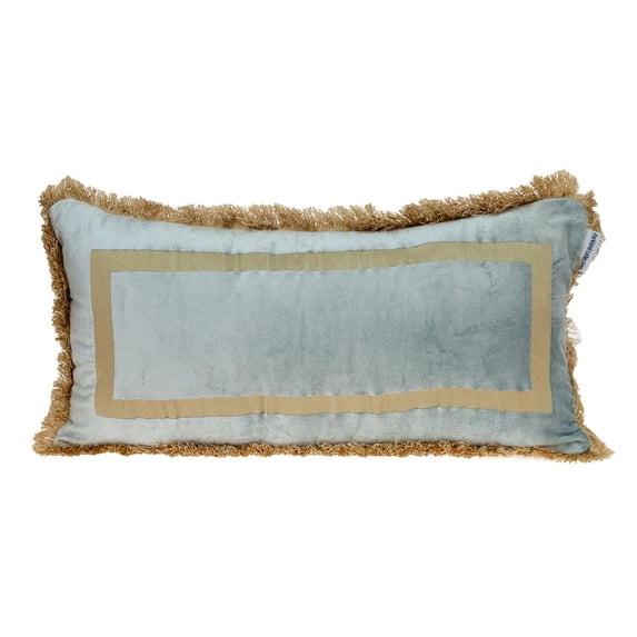 Parkland Collection Catia Transitional Throw Pillow Gray 12" x 24"