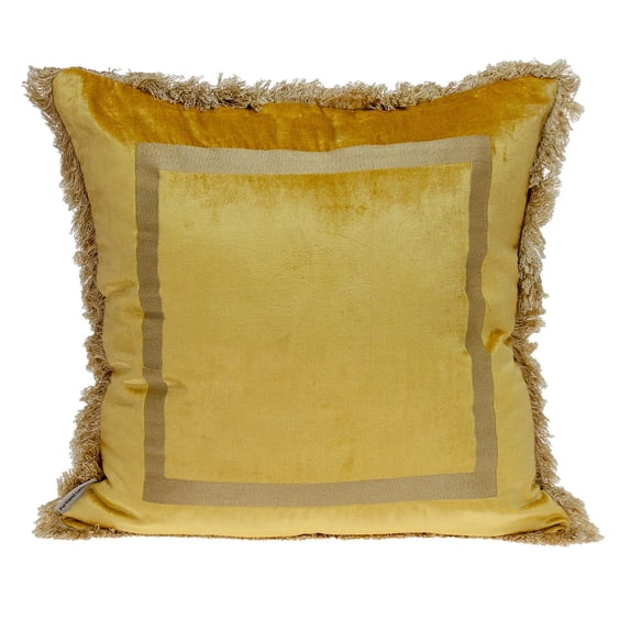 Parkland Collection Catia Transitional Yellow Throw Pillow
