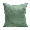 thumbnail image 1 of Parkland Collection Charlotte Transitional Green Solid Pillow Cover, 1 of 6