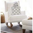 thumbnail image 1 of Nassau Collection Interconnected Diamond Square Cotton Throw Pillow - 20" - Beige and Gray, 1 of 4