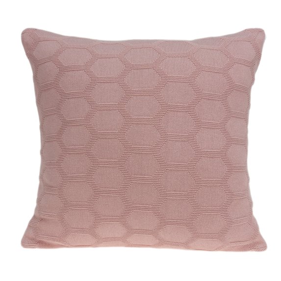 Parkland Collection Diani Transitional Pink Pillow Cover With Down Insert
