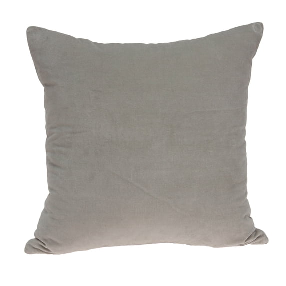 Parkland Collection Emma Grey Solid Throw Pillow Cover