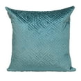 thumbnail image 1 of Parkland Collection Eris Transitional Quilted Teal Throw Pillow, 1 of 7
