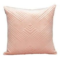Parkland Collection Gaia Transitional Quilted Pink Throw Pillow