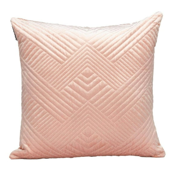 Parkland Collection Gaia Transitional Quilted Pink Throw Pillow