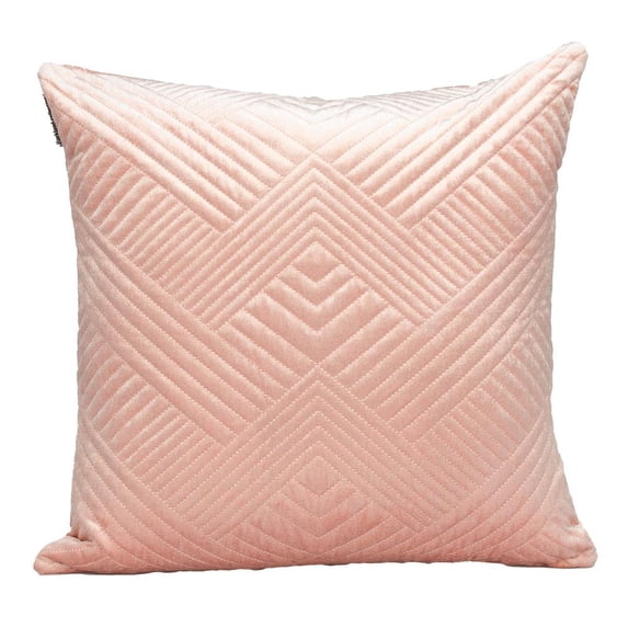 Parkland Collection Gaia Transitional Quilted Pink Throw Pillow