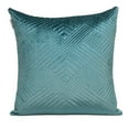 thumbnail image 1 of Parkland Collection Gaia Transitional Quilted Teal Throw Pillow, 1 of 6