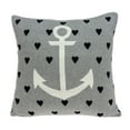 thumbnail image 1 of Parkland Collection Gail Nautical Gray Throw Pillow, 1 of 5