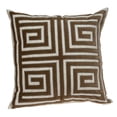thumbnail image 1 of Parkland Collection Gio Contemporary Brown Pillow Cover With Poly Insert, 1 of 2