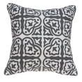 thumbnail image 1 of Parkland Collection Heera Gray and White Decorative Throw Pillow, 20 x 20 Cotton Square Pillow, 1 of 9