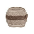 thumbnail image 1 of Parkland Collection Iliya Transitional Beige Pouf, 1 of 8