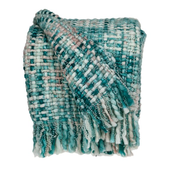 Parkland Collection Jaxson Transitional Multi 52" x 67" Woven Handloom Throw Blanket