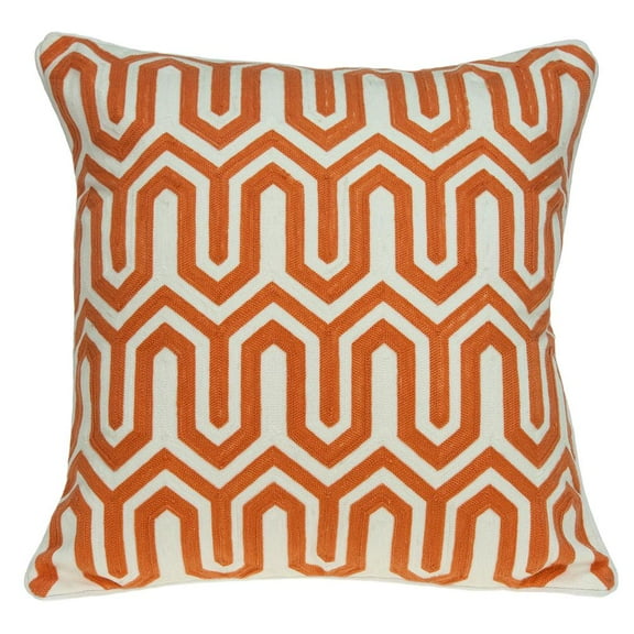 Parkland Collection Machu Orange Throw Pillow