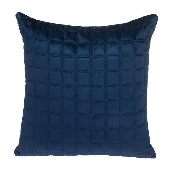 Parkland Collection Marrisa Transitional Quilted Blue/Navy Throw Pillow