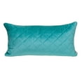 thumbnail image 1 of Parkland Collection Milo Transitional Quilted Aqua Throw Pillow, 1 of 7