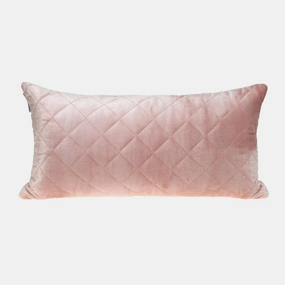 Parkland Collection Milo Transitional Quilted Pink Throw Pillow