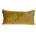 thumbnail image 1 of Parkland Collection Milo Transitional Quilted Yellow Throw Pillow, 1 of 7