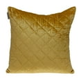 thumbnail image 1 of Parkland Collection Milo Transitional Quilted Yellow Throw Pillow, 1 of 7
