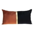 thumbnail image 1 of Parkland Collection Myra 12x24" Striped Fabric Bolster Throw Pillow in Orange, 1 of 7