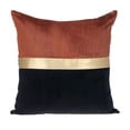 thumbnail image 1 of Parkland Collection Myra 20x20" Striped Fabric Throw Pillow in Orange, 1 of 2