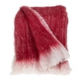 thumbnail image 1 of Nassau Collection Rectangular Handloom Throw Blanket - 52” x 67” - Red and White, 1 of 4